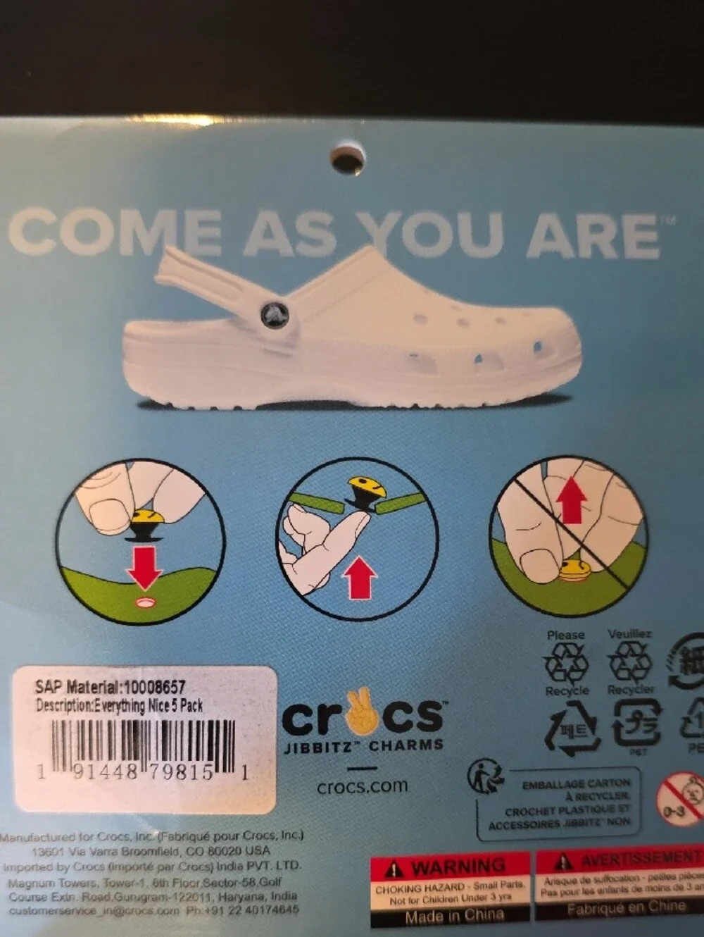CROCS Multicolor Unicorn, Rainbow, Donut & Lollipop Jibbitz Charms